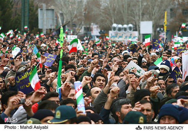 הפגנה נגד הסרט 300 בטהראן