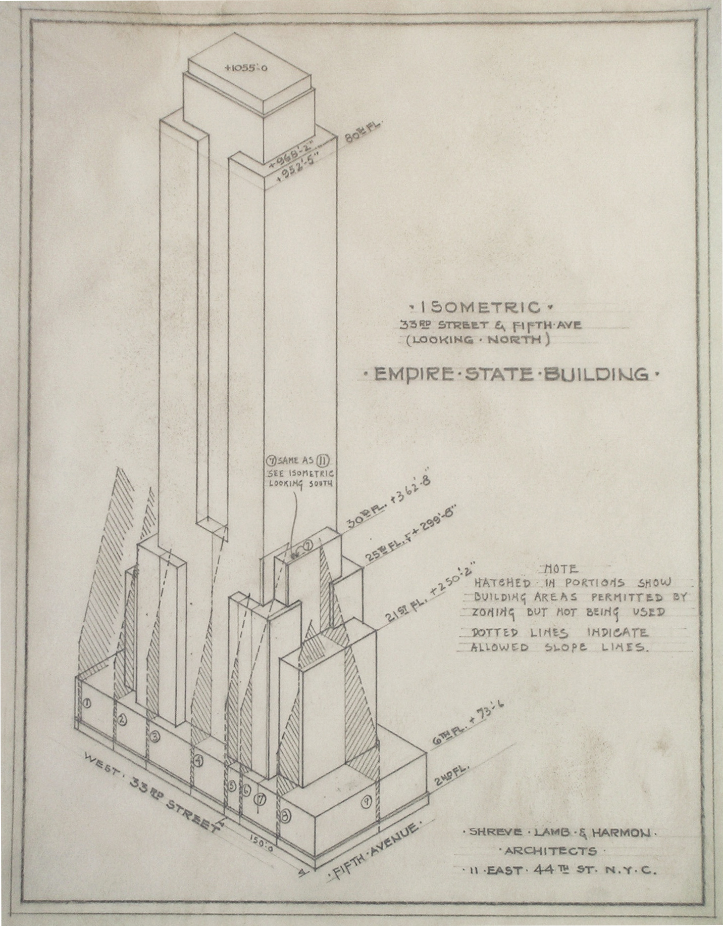 Empire State Building plan אנכי